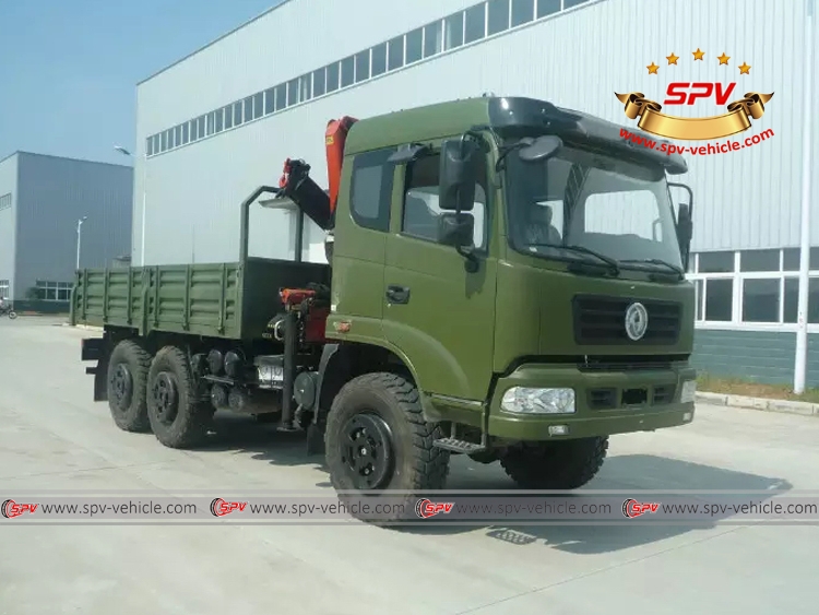 Hot Sales - Dongfeng 6X6 Offroad Truck Mounted with Sany Palfinger Crane